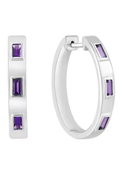 Sterling Silver Amethyst Earrings