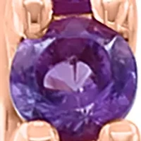 1.2 ct. t.w. Amethyst, Rhodolite Earrings in 14K Rose Gold