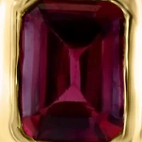 Rhodolite Earrings in 14K Yellow Gold