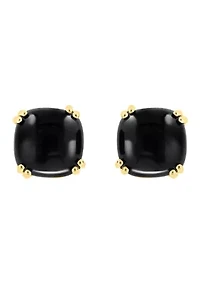 Onyx Earrings in 14K Yellow Gold