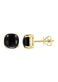 Onyx Earrings in 14K Yellow Gold