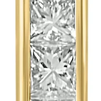 Freshwater Pearl and Diamond Earrings in 14K Yellow Gold