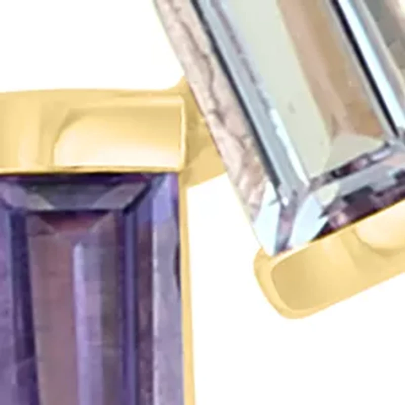 3/8 ct. t.w. Amethyst, Pink Amethyst Earrings in 14K Yellow Gold