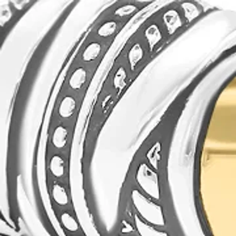 Sterling Silver 18K Yellow Gold Bracelet