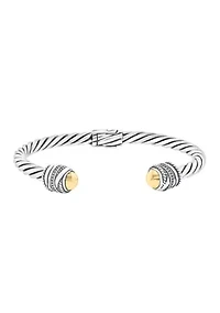 Sterling Silver 18K Yellow Gold Bracelet