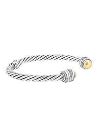 Sterling Silver 18K Yellow Gold Bracelet