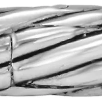 Sterling Silver 18K Yellow Gold Green Amethyst Bangle