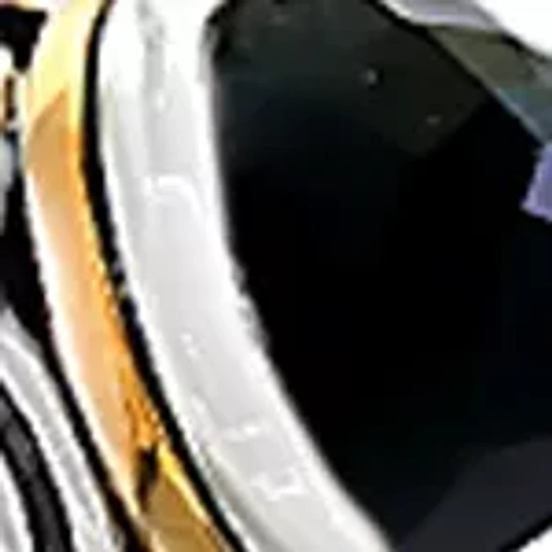 Onyx Hinged Cuff Bangle Bracelet in Sterling Silver with 18k Yellow Gold