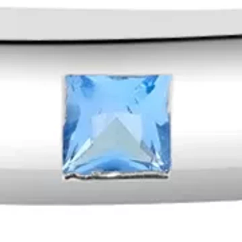 Sterling Silver Amethyst Blue Topaz Citrine Garnet Periodt Bangle