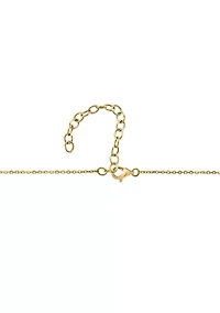Freshwater Pearl Pendant Necklace in 14K Gold Over Silver
