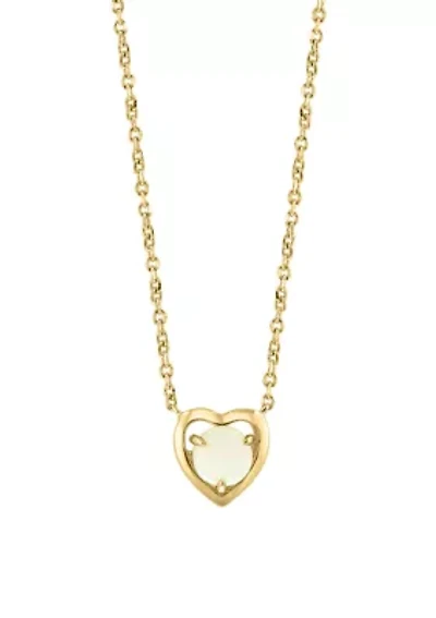 925 Gold Plated Silver Opal Necklace 
