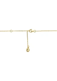 925 Gold Plated Silver Ruby Necklace 