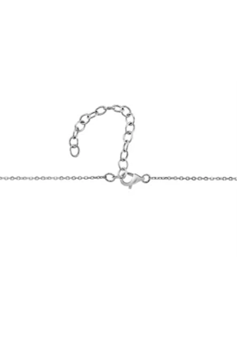 Freshwater Pearl Pendant Necklace in Sterling Silver
