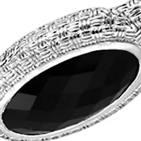 925 Sterling Silver Onyx Necklace