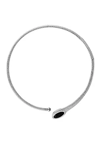 925 Sterling Silver Onyx Necklace
