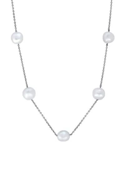 Freshwater Pearl Necklace in Sterling Silver 