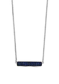 0.62 ct. t.w. Sapphire Bar Necklace in Sterling Silver