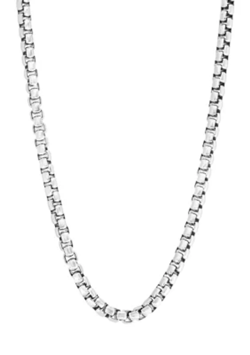 Men's 22 Inch Sterling Silver Link Chain
