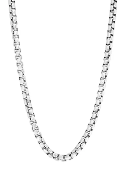 Men's 22 Inch Sterling Silver Link Chain 