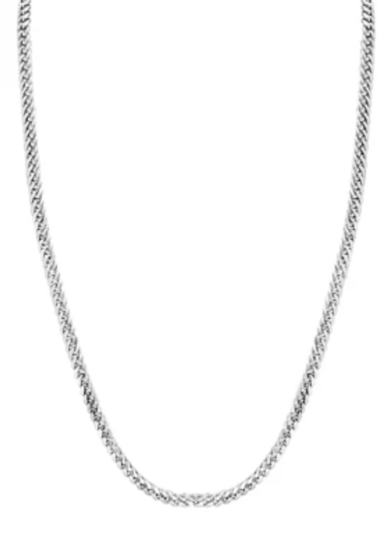 Men's Sterling Silver 24 Inch Link Chain