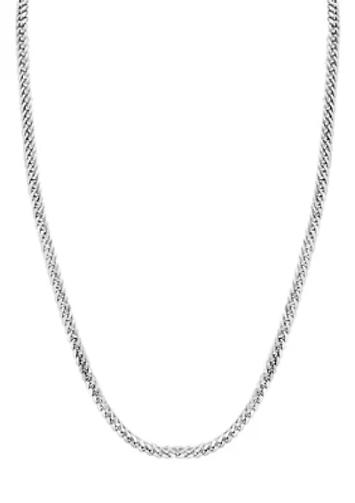 Men's Sterling Silver 24 Inch Link Chain