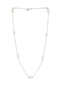 Freshwater Pearl Necklace in Sterling Silver
