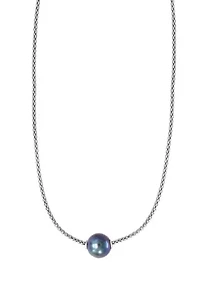 10 Millimeter Freshwater Pearl Necklace in Sterling Silver