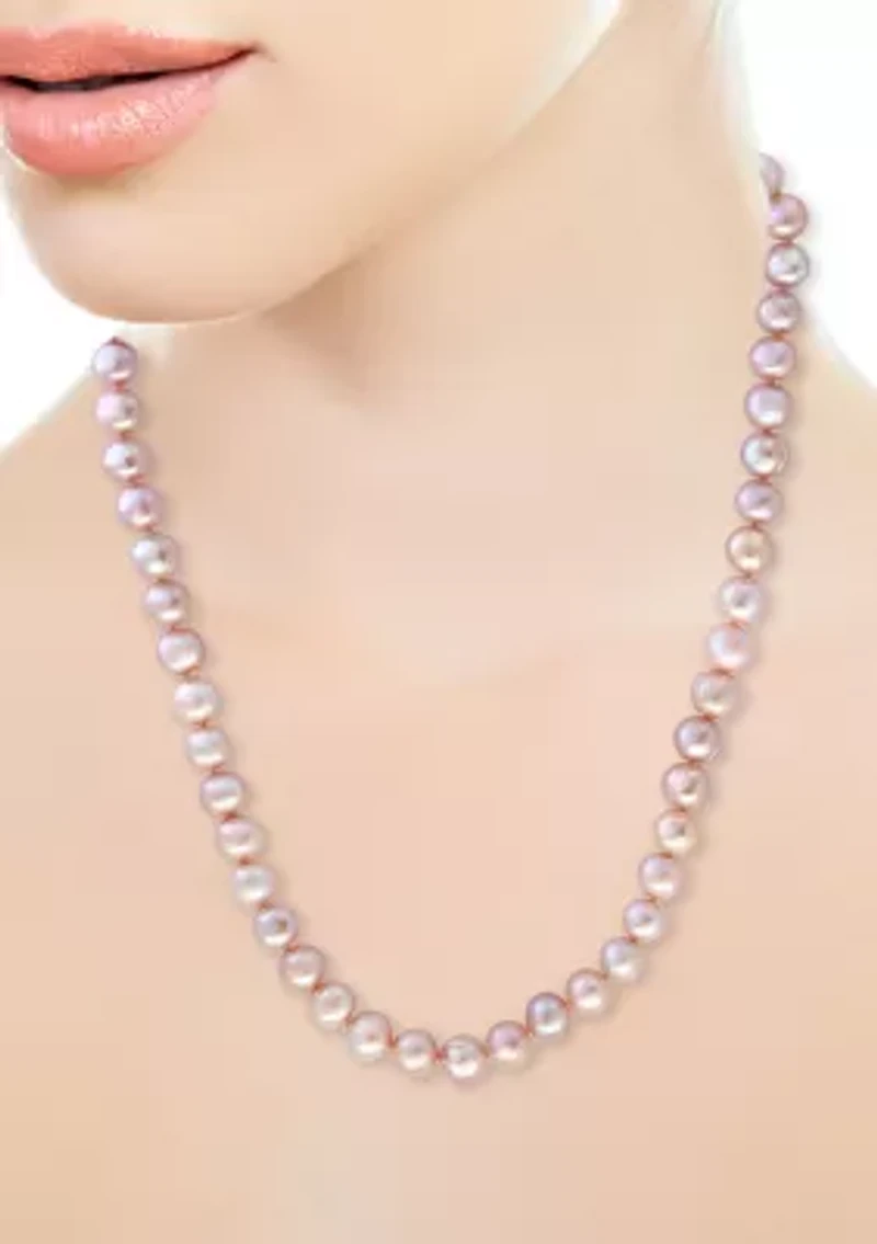 7-8 Millimeter Pink Freshwater Pearls Necklace 