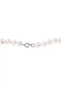 7-8 Millimeter White Freshwater Pearl Necklace