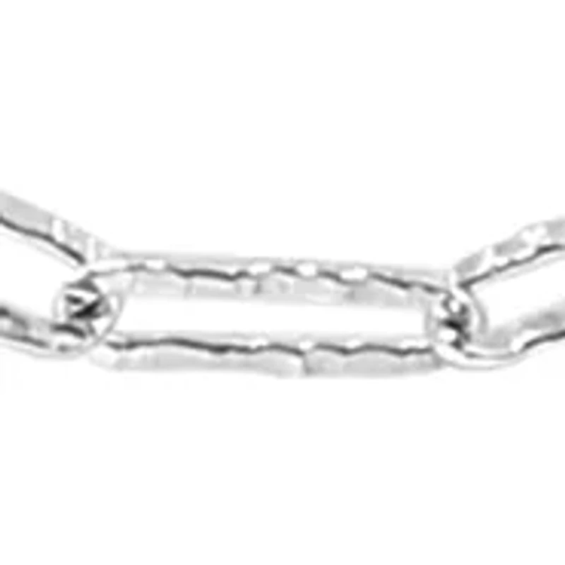 Freshwater Pearl Paperclip Necklace in Sterling Silver