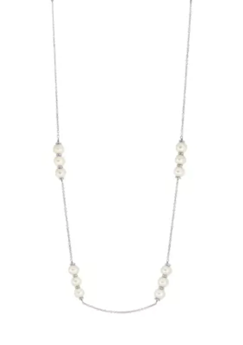 Sterling Silver Fresh Water Pearl Necklace
