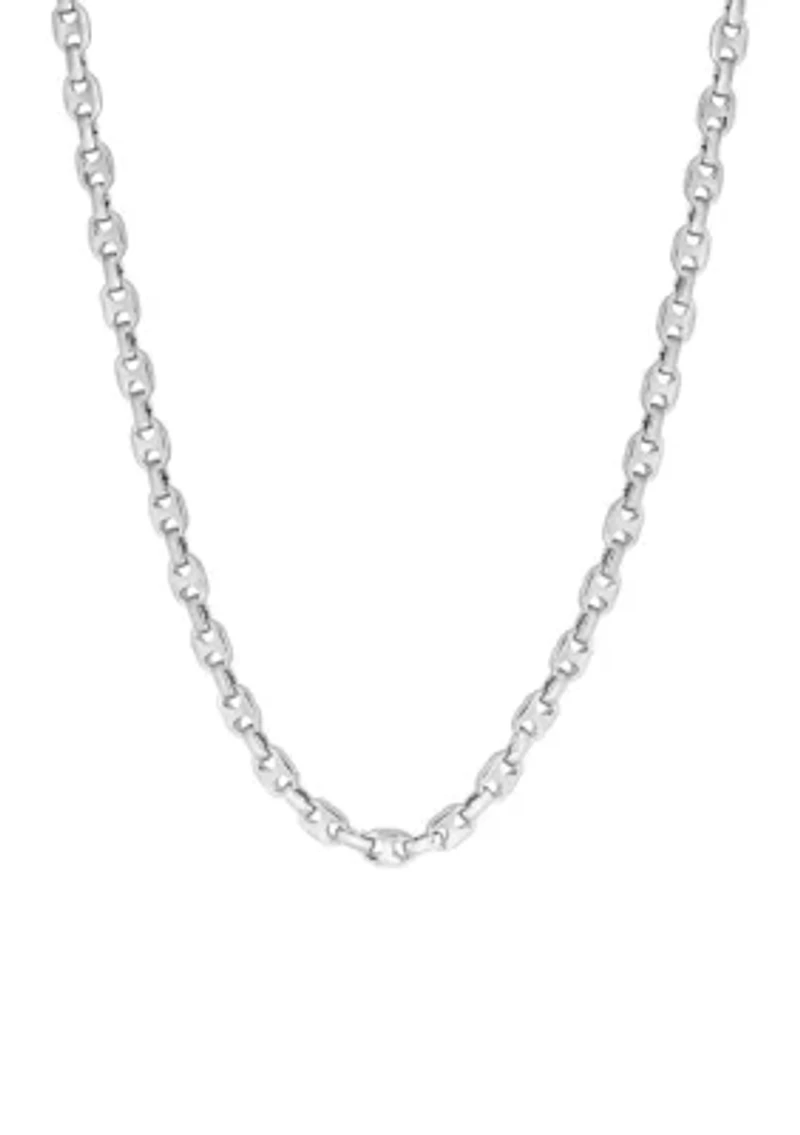 Men's Mariner Chain Necklace in Sterling Silver