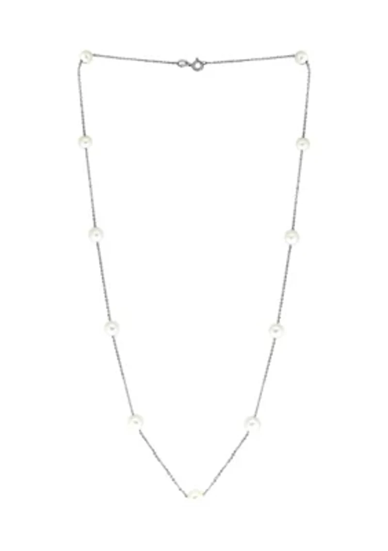 20" Freshwater Pearl Necklace in Sterling Silver