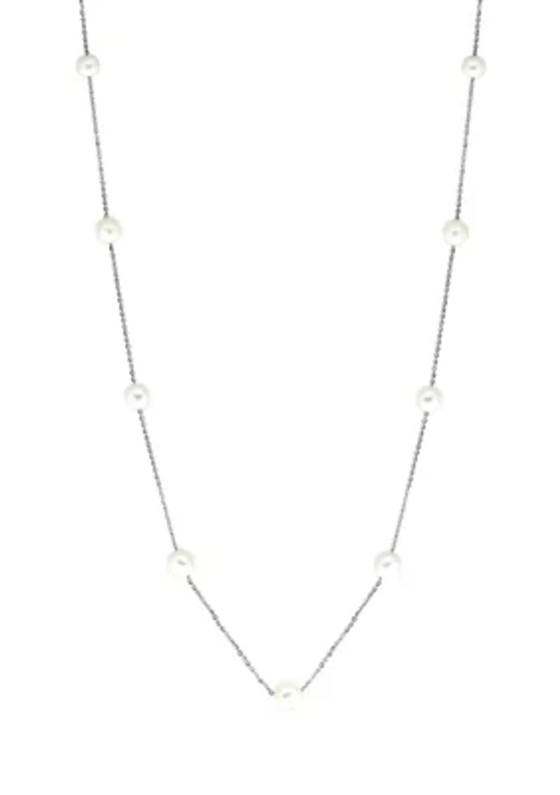 20" Freshwater Pearl Necklace in Sterling Silver