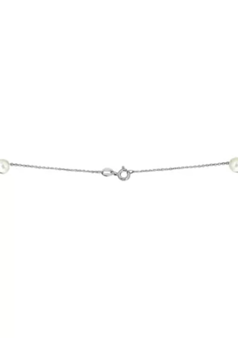 20" Freshwater Pearl Necklace in Sterling Silver