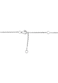 Sterling Silver Freshwater Pearl  Heart Necklace