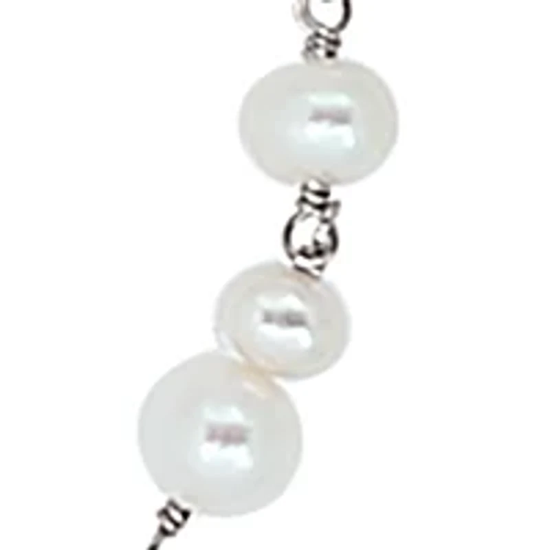 Sterling Silver Freshwater Pearl 35" Necklace