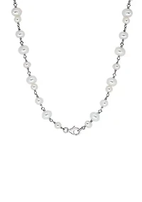 Sterling Silver Freshwater Pearl 35" Necklace