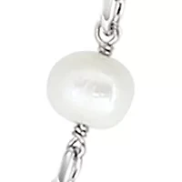 Sterling Silver Freshwater Pearl 20-22" Necklace