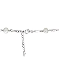 Sterling Silver Freshwater Pearl 20-22" Necklace