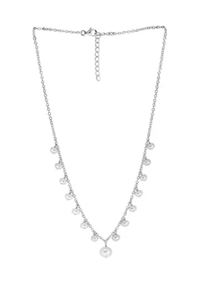Sterling Silver 18-20" Freshwater Pearl Necklace 