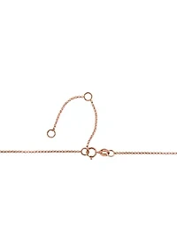 Black Diamond Amethyst Pink Sapphire Necklace in 14K Rose Gold