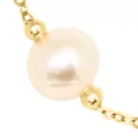 14KY Fresh Water Pearl Turquoise Necklace