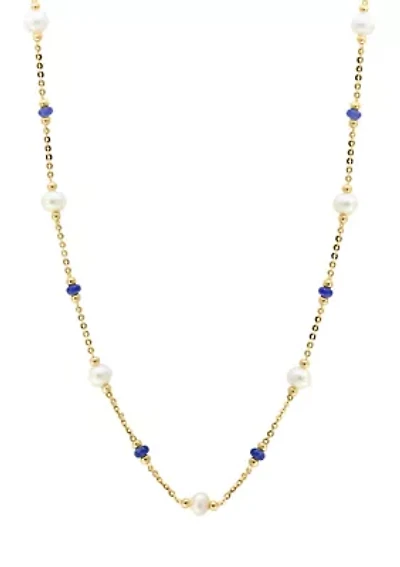 Freshwater Necklace in 14K Yellow Gold