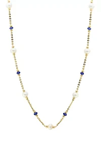 Freshwater Necklace in 14K Yellow Gold