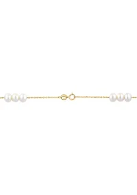 Freshwater Pearl Necklace in 14K Yellow Gold