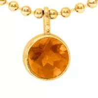 Citrine Necklace in 14K Yellow Gold