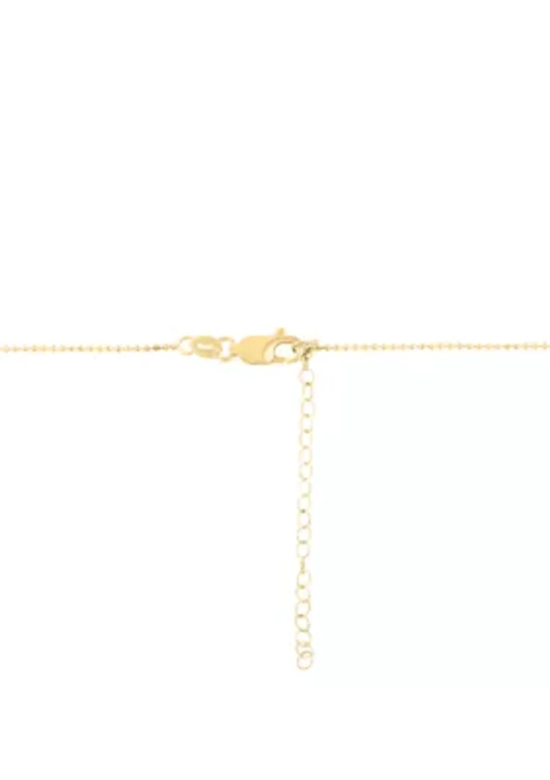 Citrine Necklace in 14K Yellow Gold