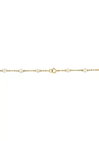 14K Yellow Gold Freshwater Pearl 56" Necklace