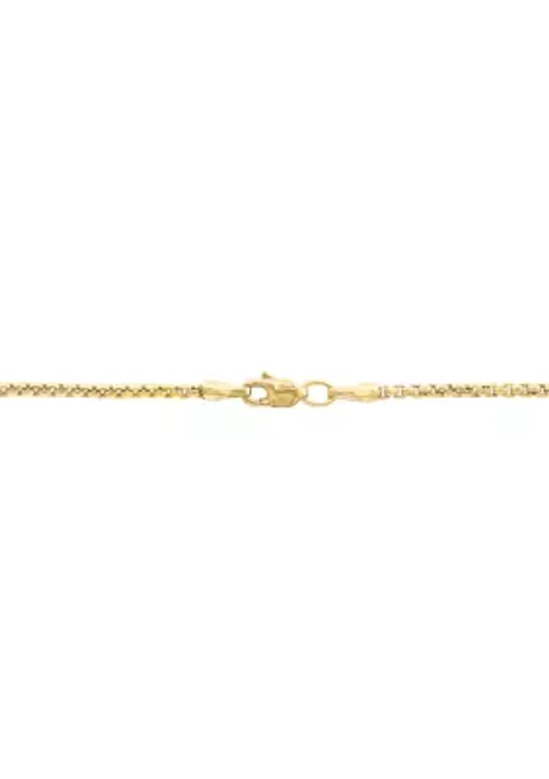 Men's Onyx Pendant Necklace in Gold Over Sterling Silver